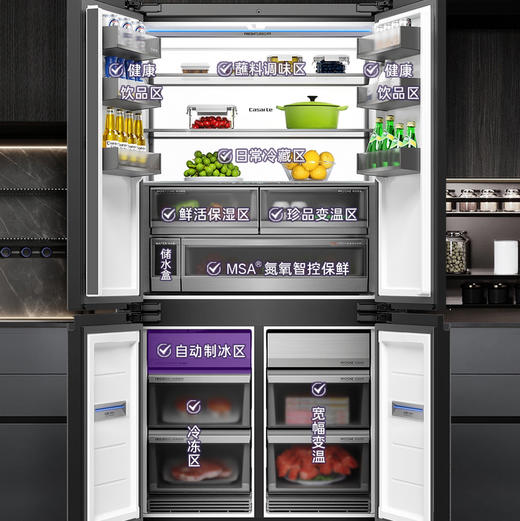卡萨帝（Casarte）冰箱 BCD-603WGCTDAGGTU1 商品图7