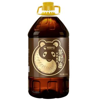 熊猫炒堂【保真菜籽油】压榨浓香菜籽油 5L 四川风味 非转基因 国企出品 /粮油调味 /食用油 /菜籽油 商品图3