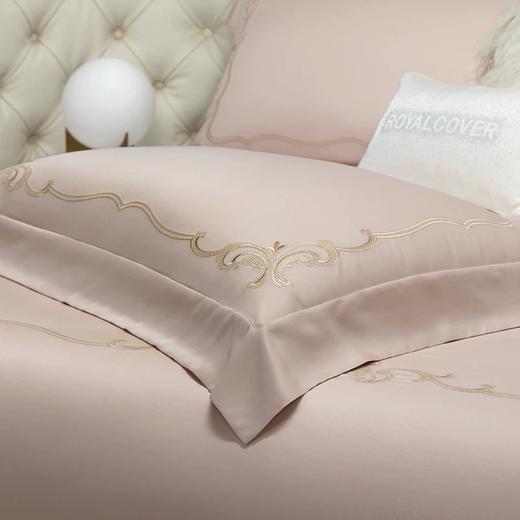 【ROYALCOVER】罗卡芙欧式简约刺绣100S长绒棉全棉床单四件套 瓦伦纳 商品图1