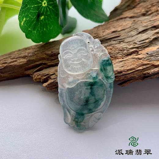 派瑞翡翠 翡翠佛 冰糯种 飘花 商品图1