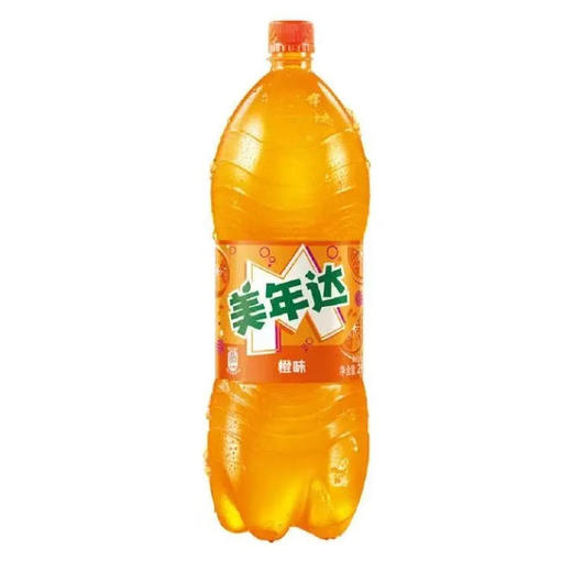 美年达 橙味碳酸饮料(新老包装随机) 900ml/瓶 商品图0