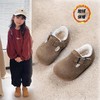 九峰鸟秋冬季新款儿童勃肯鞋小童单鞋软底女宝宝加绒豆豆鞋女童皮鞋24-36 商品缩略图0