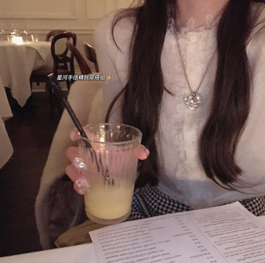 金蘑菇菇  星河手信 精致穿搭组/ 复古甜毛衣半裙 商品图2