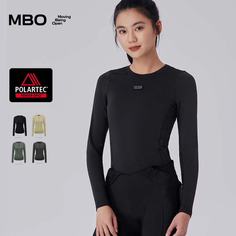MBO Polartec® Power Grid™女子 秋冬 速干长袖打底衫 B351 吸湿排汗  (经销商专拍链接，非经销商拍单不发货)