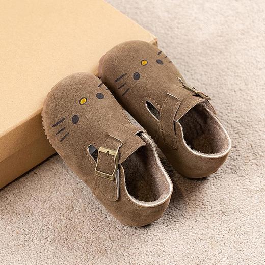九峰鸟女童勃肯鞋儿童加绒二棉鞋秋冬季新款保暖KT猫卡通洋气宝宝鞋21-34 商品图2