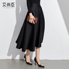 艾尚臣黑色法式赫本风气质半身裙a字长裙中长款显瘦裙子垂坠感 商品缩略图4