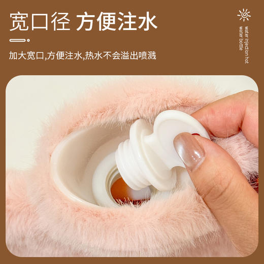 注水保暖热水袋加厚暖水袋 女生暖手袋暖 企鹅注水袋500ML（颜色随机） 商品图2