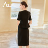 AD韩版名媛范套装女时尚气质两件套黑色正装高级感职业装工作服夏 商品缩略图4