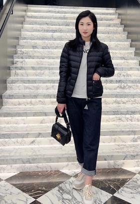蒙口Moncler Lans可折叠短款女士羽绒服夹克外套(EJ)