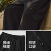 森马休闲裤男冬季加绒宽松直筒裤2025新款拼接时尚户外长裤子黑色 商品缩略图3