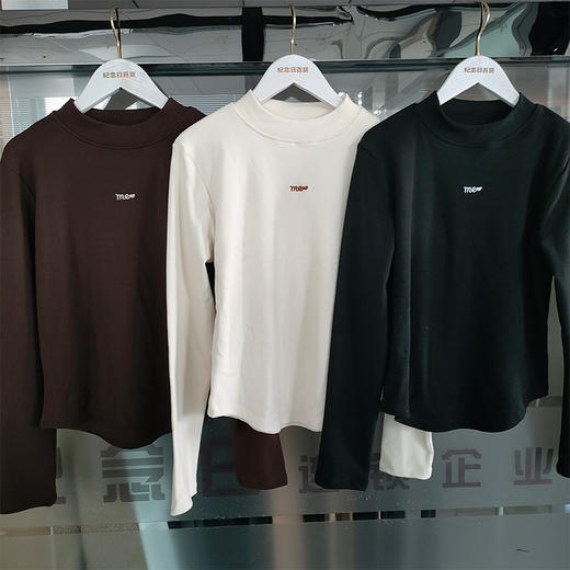 加绒刺绣打底衫-纪念日百货门店同款167746373 商品图0