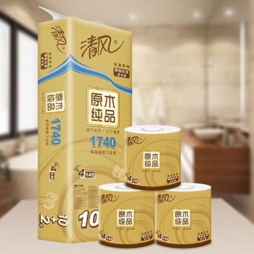 清风卫生纸鸿运发145克12卷(6922266443190) 商品图0