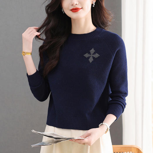 CC高级感好看的毛衣小个子冬装上衣2025新款高腰气质显瘦打底衫女厚 商品图0