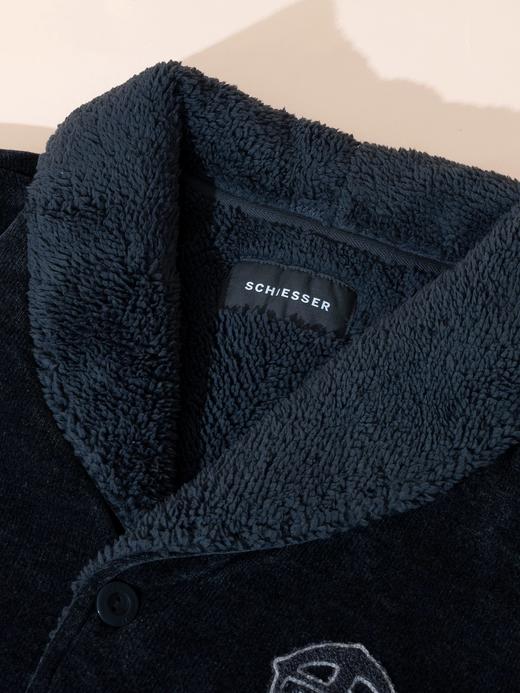 【爆款已到货雪尼尔一体绒 秋冬必备】SCHIESSER德国男士青果领开衫长袖长裤套装秋冬必备绒类套装， 雪尼尔面料一体绒面料,雪尼尔一体绒 372克  39/25622H 商品图5