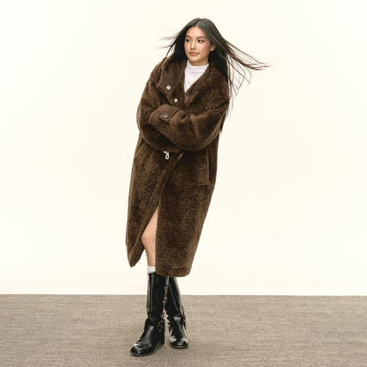 Ariseism 美式复古毛呢外套女秋季新款外套 商品图2