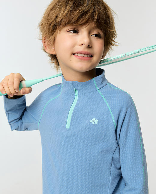 【春上新】8楼爱慕儿童Aimer Kids男孩软壳衣厚暖高领长袖上衣AK281K101，吊牌价399元 商品图2