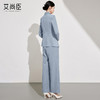 艾尚臣雾霾蓝西装套装女2024冬款职业装高级感通勤职场大女主穿搭 商品缩略图4
