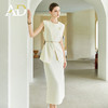 AD浅色职业装气质女神范西装套裙女无袖外套高端盐系轻熟两件套装 商品缩略图0