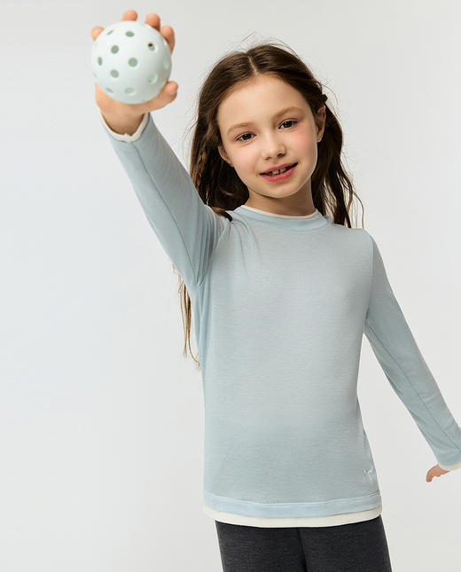 【春上新】8楼爱慕儿童Aimer Kids女孩暖羊羊打底衫打底上衣AK181K031，吊牌价399元 商品图2