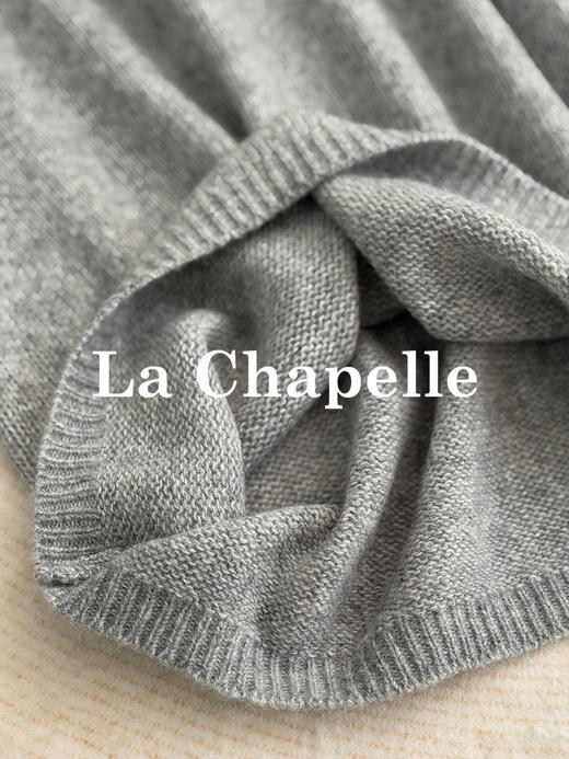 会员福利【山羊绒/羊驼毛】拉夏贝尔/La Chapelle软糯舒适亲肤~绵羊毛/莱赛尔！高品质V领针织毛衣 商品图8