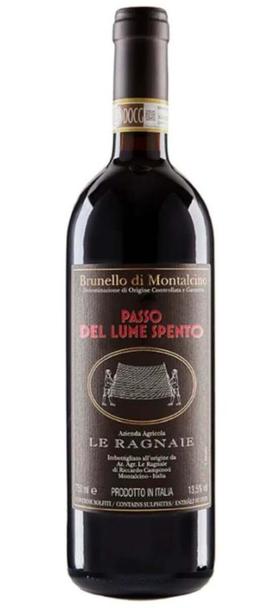 【96 分优雅桑娇维塞干红】Le Ragnaie Brunello Di Montalcino Passo Del Lume Spento 2018 750Ml 离鸽酒庄布鲁奈罗枯灯走廊红葡萄酒