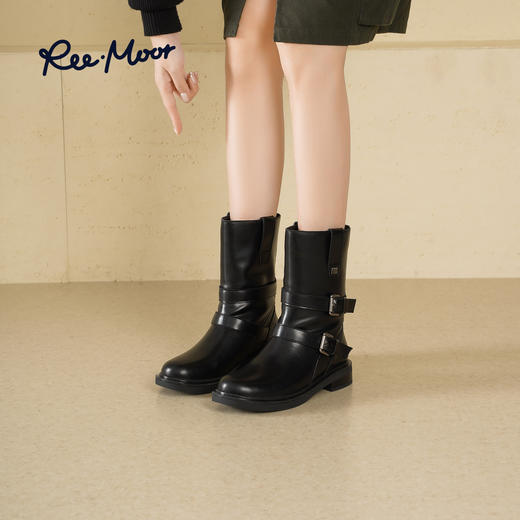 REEMOOR睿慕丨2025年秋冬新款西部靴美拉德氛围感 商品图5