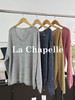 会员福利【山羊绒/羊驼毛】拉夏贝尔/La Chapelle软糯舒适亲肤~绵羊毛/莱赛尔！高品质V领针织毛衣 商品缩略图0