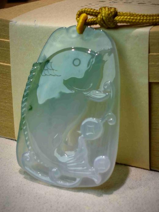 鲤跃衔金翡翠挂件 商品图4