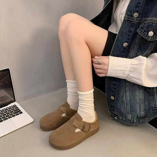 会员专享 |【云优选】XGXC复古百搭色调勃肯鞋懒人一脚蹬 舒适增高 慵懒松弛感 商品图6