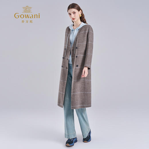 【羊绒】乔万尼羊毛羊绒大衣新款秋冬高级感毛呢外套ET4A825 商品图3