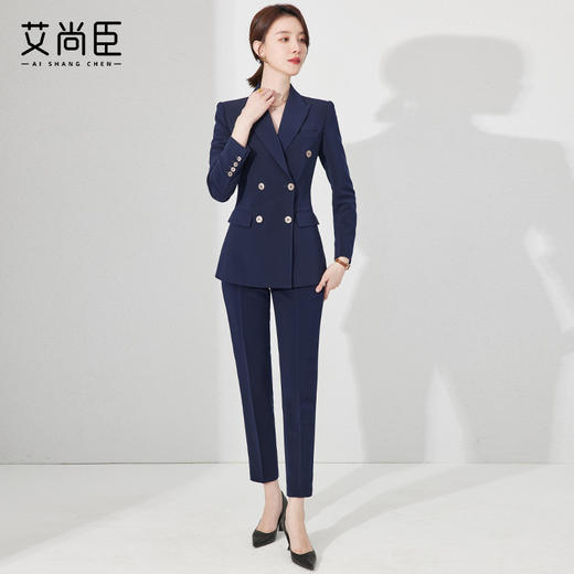 西装套装女高端职业装正装工秋装修身西服外套酒店经理工作服制服 商品图3