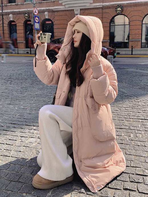 🔥好羽绒闭眼冲！👉【AUChris长款过膝大口袋设计感连帽羽绒服ACXC7752 】顶级牛货❗️👍700+的高品质，被问无数遍的羽绒服❗ 商品图1