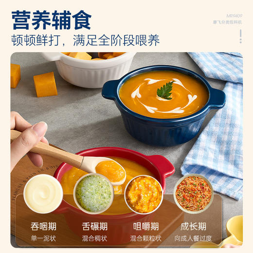 【摩飞佐料机】摩飞绞肉机家用备餐料理机小型多功能绞馅机陶瓷碎肉机辅食佐料机 商品图3