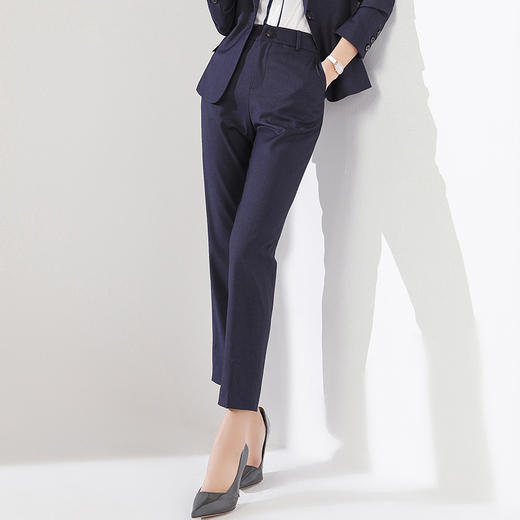 2024新款时尚西装裤春秋直筒工作裤女士九分裤休闲职业工装裤修身 商品图0