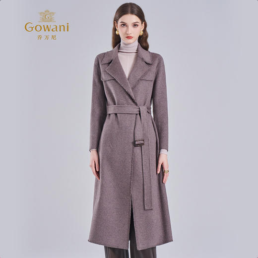 【绵羊毛】乔万尼简约设计感绵羊毛大衣细腻柔软简约毛呢外套ES4A461 商品图1