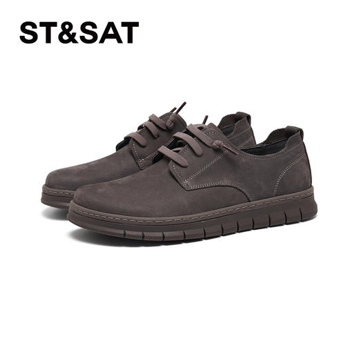 星期六男士复古工装风休闲皮鞋SSD3122025 商品图6