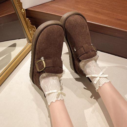 【YW】无忧购厚底加绒勃肯鞋新款复古保暖休闲一脚蹬时尚棉鞋雪地靴A-3（截单后3-5天发货） 商品图3