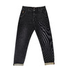 半身缘男裤 冬季后袋绣花柔软保暖合体版牛仔裤254101U10130096 商品缩略图0