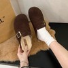 【YW】无忧购厚底勃肯包头毛毛半拖鞋女外穿秋冬季新款复古懒人加绒棉鞋子M205-1（截单后3-5天发货） 商品缩略图6