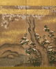 独角鹿西洋古董19世纪日本江户时代出品「东方花鸟山水」主题金地纸本设色六曲屏风 商品缩略图5