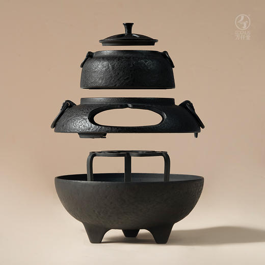 万仟堂雅士茶釜·烧水炉熟铁多功能香薰炉 商品图12