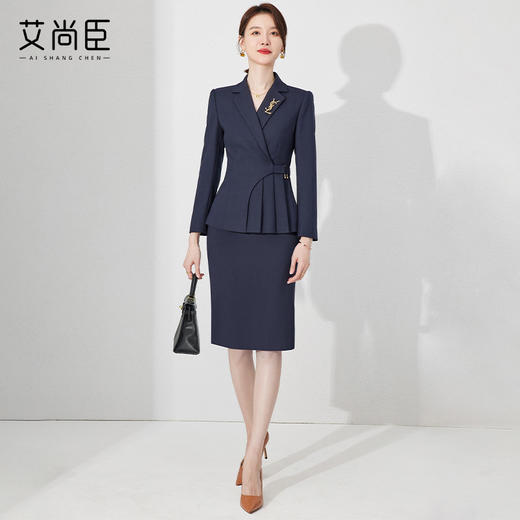 高级感西装外套女2024新款小香风两件套时尚气质女神范职业装秋冬 商品图3