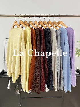 会员福利【兔毛+羊驼毛】拉夏贝尔/La Chapelle超软糯！超舒适！10色绵羊毛衫针织氛围感毛衣