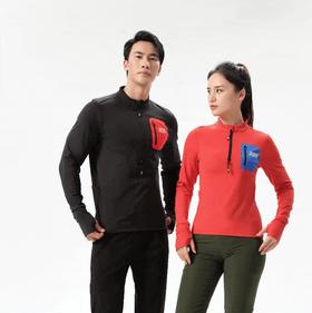 【限时特惠】秋冬跑步必备！薄抓绒长袖上衣，弹力透气