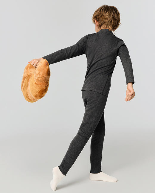 【春上新】8楼爱慕儿童Aimer Kids中性25AW暖尚双层长裤AK373J841，吊牌价499元 商品图4