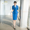 AD酒店前台工作装夏季宝蓝色高级感西装套装女收腰显瘦职业工作服 商品缩略图1