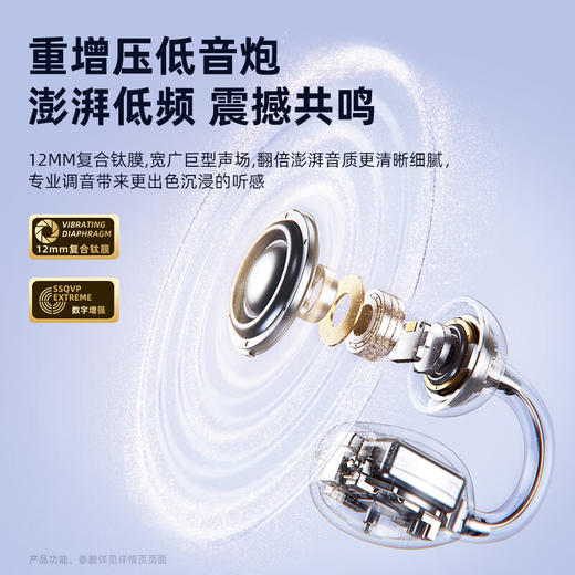 【2月8号开始停发，26日恢复发货】纽曼 S7夹耳式OWS蓝牙Ai翻译耳机【无质量问题不退不换】 商品图6