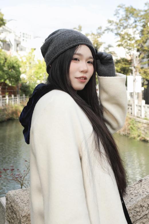 5天发货🐏【羊绒羊毛系列 手套&针织帽】大头围羊绒堆堆帽、针织钩花帽子、分指羊绒手套，细腻触感，温暖秋冬~ 商品图12