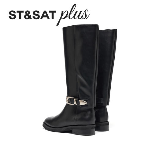 星期六复古骑士风长筒靴SSD4117172 商品图12