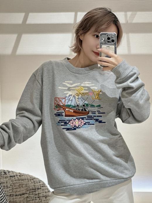 驴家 25ssNigo泛舟垂钓刺绣圆领卫衣 男女同款（DY） 商品图12